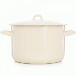 Кастрюля эмаль Жемчужная 4,3л, цилиндрическая ЭТ-72964 Эстет