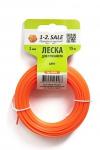 1-2.sale Леска д/триммера КРУГ 2мм (15м) нейлон, E1M