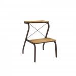 Табурет-стремянка Конек до 150кг, 45*42см Корич h=56см, фанера 8мм/труба 0,9мм, вес 3кг ТС277К ЗМИ