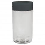 Банка д/сыпучих продуктов Asti 1л пластик, черный 221102730/02 Homver