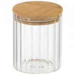 Банка д/сыпучих продуктов AROMA RIVIERA 450мл, с крышкой, рельефное стекло 108278 Leonord