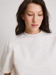 Джемпер с коротким рукавом жен. Latura белый меланж