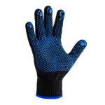 Перчатки х/б с ПВХ Люкс, 50гр, черные (р.9) 10 класс, 10пар/уп, цена за пару, 303/9 Сибшнур