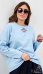 Лонгслив "Boho" голубой