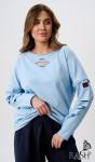 Лонгслив "Boho" голубой