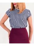 00355 Блуза из хлопка полосатая.