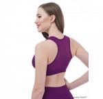 «Борцовка» комбинированная короткая, спинка из полупрозрачного мерила