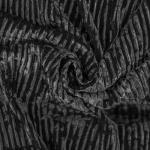 Бархат плиссе, чёрный col.6