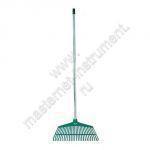 Грабли веерные RACO со стальной ручкой, 26 пласт. зубцов, 430мм