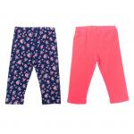 Брюки трикотажные для девочек (леггинсы) 2 шт. в комплекте