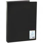 Папка на 2-х кольцах OfficeSpace, 27 мм, 500 мкм, черная, F2R1_302