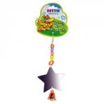 Игрушка DEZZIE для птиц зеркало Звезда, 18,5*7,5 см