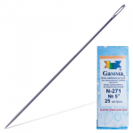 Иглы для прошивки документов (игла цыганская), КОМПЛЕКТ 25шт, размер 12см, бумажная упаковка, N-271