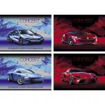 Альбом для рисования CONCEPT CAR, 12 л. , ассорти