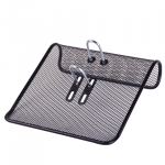 Подставка для календаря большая BRAUBERG Germanium, металлическая, 57х200х200 мм, черная, 231972