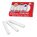 Мел белый KOH-I-NOOR (Чехия), НАБОР   6 шт., квадратный, 111504