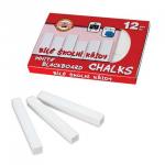 Мел белый KOH-I-NOOR (Чехия), НАБОР  12 шт., квадратный, 111505