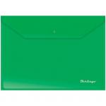 Папка-конверт на кнопке Berlingo А4, 180 мкм, зеленая, AKk_04104