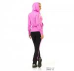 Брюки трехцветные прямые с асимметричными лампасами.