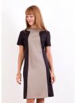 00217 Платье Лакоста какао/шоколад.