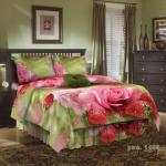 Комплект постельного белья 1,5-спальный бязь 3D / Клубника