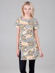 0335-2 туника змейка с пуговками, цветная