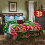 бязь ЛЮКС "Вишня" 3D арт. 4435