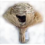 Домик плет. крукл. светл. с солом. крышей д\птиц 310 мм