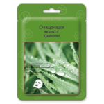 SKINLITE Маска тканевая д/лица очищающая с травами 1*19мл