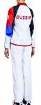 W01360G-WW141 Костюм парадный спортивный женский (белый)