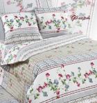 Комплект постельного белья 1,5-спальный поплин /  Флирт