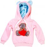 Толстовка Мишка с сердцем вышивка