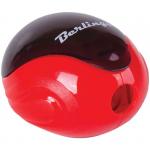 Точилка пластиковая Round 1 отверстие, контейнер, ассорти, дисплей, BBp_15001