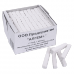 Мел белый АЛГЕМ, НАБОР 100 шт., квадратный, 00041