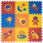 Покрытие мягкое напольное с вырубными картинками "Космос" (толщина 9 мм)