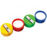 Точилка пластиковая Зеркальце, 1 отверстие, ассорти, SH57_4507