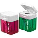 Точилка пластиковая Berlingo 1 отверстие, контейнер, ассорти, BBp_10039