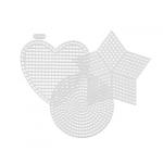 Канва пластиковая АССОРТИ 100 \% полиэтилен 5 х 3 шт