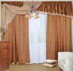 Комплект штор Астра коричневый