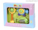 Mioshi Игровой набор 3 в 1 "Первая игрушка" (солнышко,рыбка,черепашка)