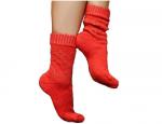 Носки вязаные арт.7411008 овечья шерсть ЧЕРВОНА РУТА
