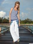 Комплект пляжный брюки+топ