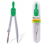 Циркуль BRAUBERG "Klasse", 125мм, туба, классный, 210314