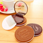 Зеркало с расческой "Печенье".