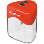 Точилка пластиковая Berlingo Double, 2 отверстия, контейнер, ассорти, BS5004