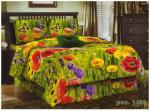 Комплект постельного белья 1,5-спальный бязь 3D / Краски лета