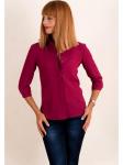 00371 Блуза из креп-шифона, фуксия.