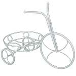 Подставка для цветов "Велосипед"