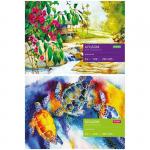 Альбом для акварели 24 л. А4 на склейке, блок рис.бум., 180г/м2, Аа24_7900