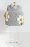 Шапка детская "Раз ромашка, два ромашка" двухслойная